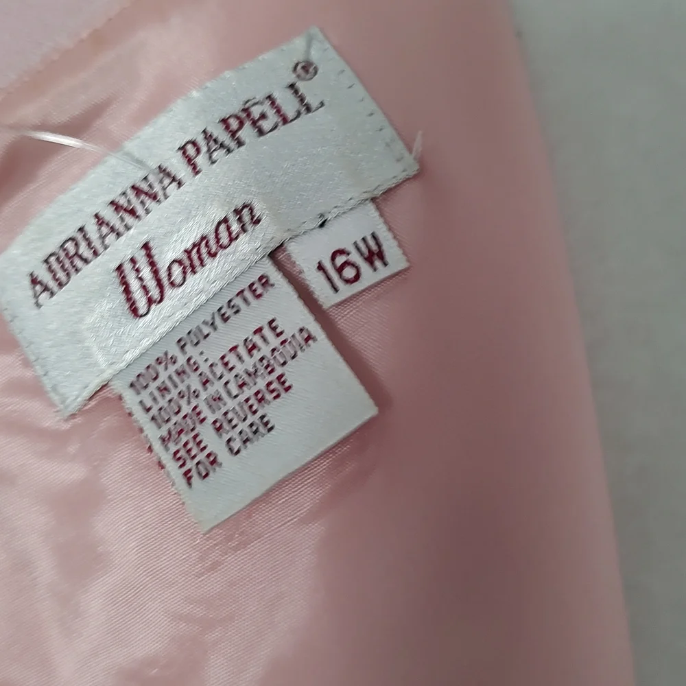 Adrianna Papell dress suits Women  Pink  Zipper Back One Piece Size 16W Vintage